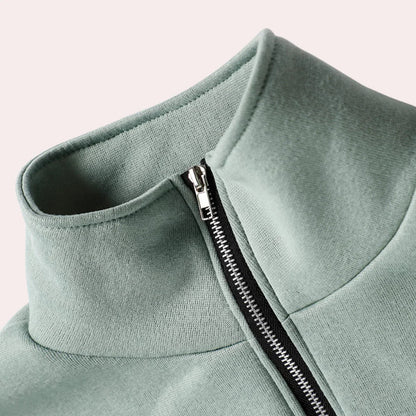 Soft Two-Piece Sporty Tracksuit Set