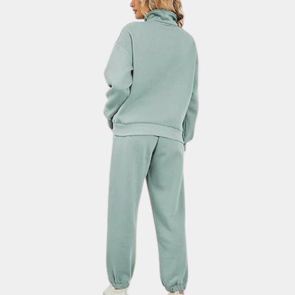 Soft Two-Piece Sporty Tracksuit Set