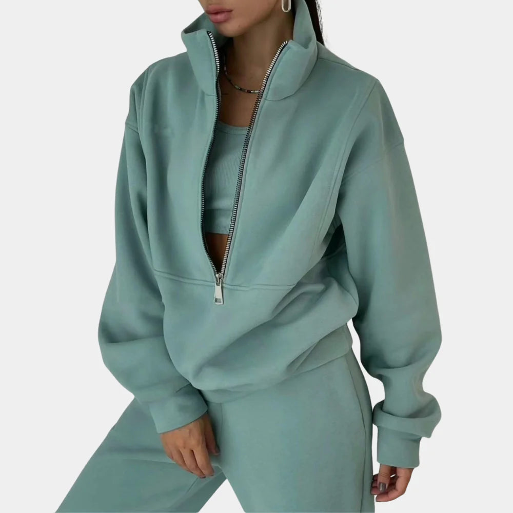 Soft Two-Piece Athletic Tracksuit Set
