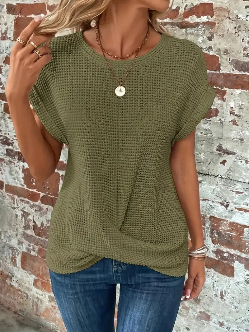 Relaxed Fit Waffle Women's Tee