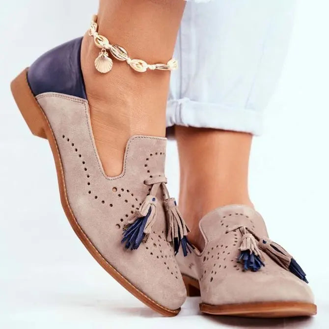 Two-Tone Loafers for Women – Stylish & Comfortable