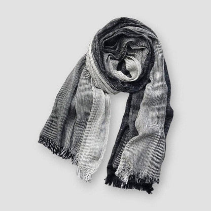 Classic Grey Patterned Scarf