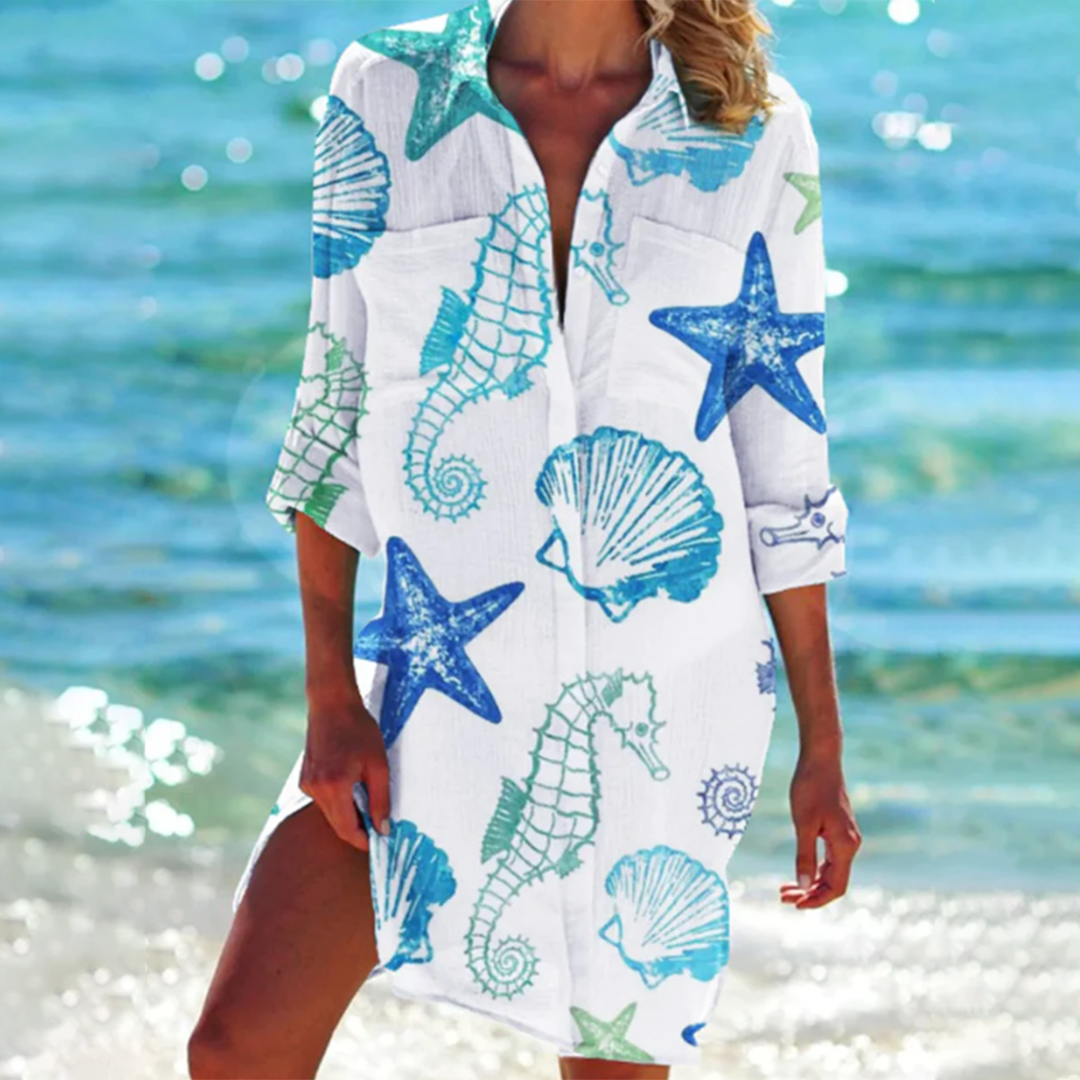Relaxed Fit Women's Button Down Dress