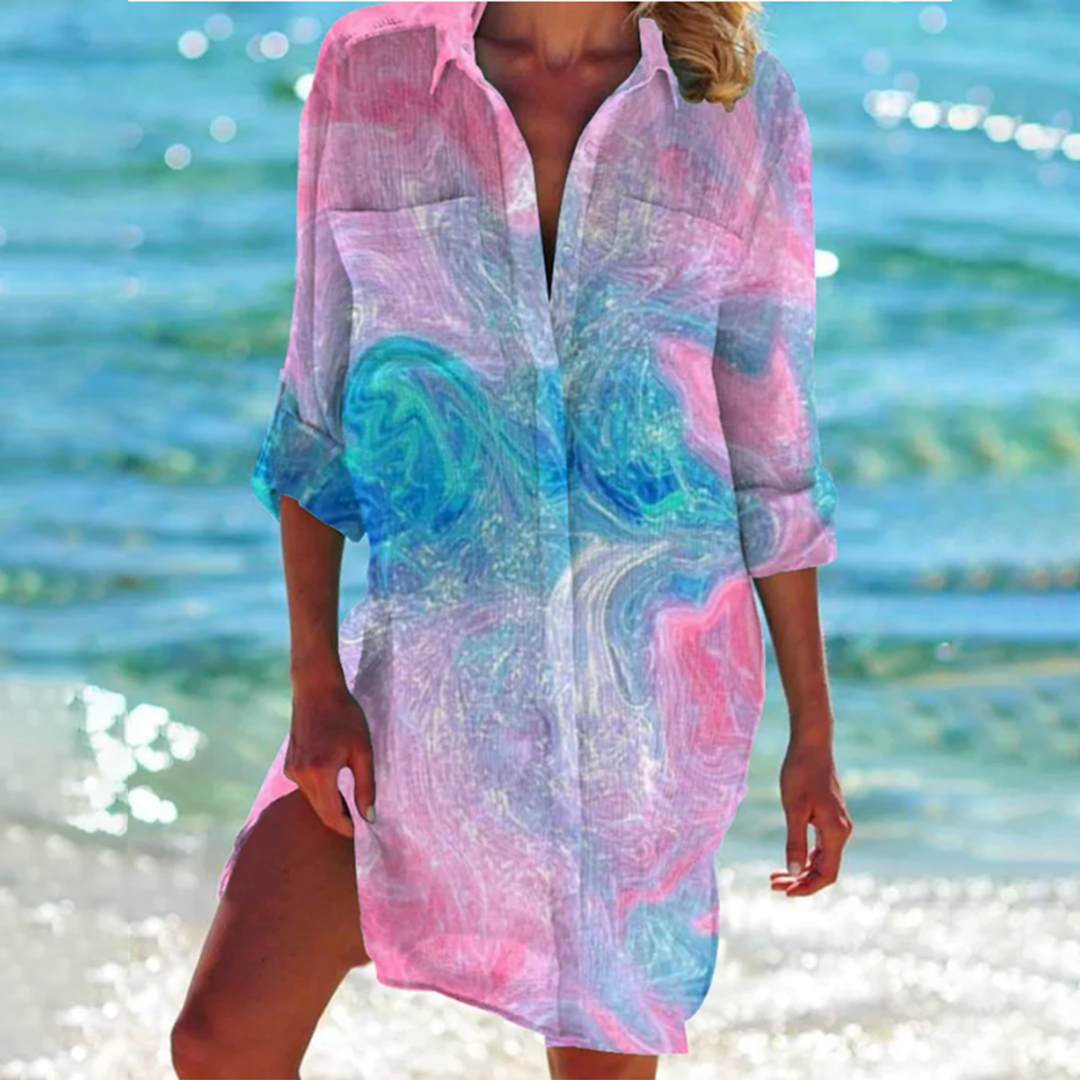 Relaxed Fit Women's Button Down Dress