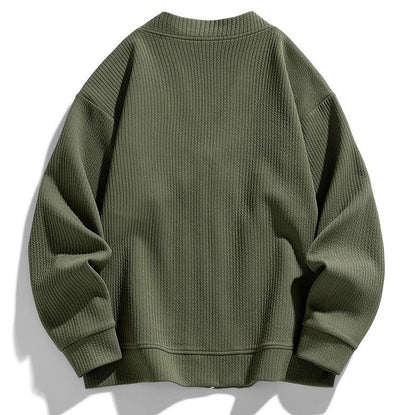 Casual Fit Zip Up Sweater