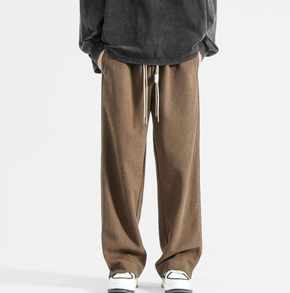 Comfortable Corduroy Jogger Pants with Side Stripes