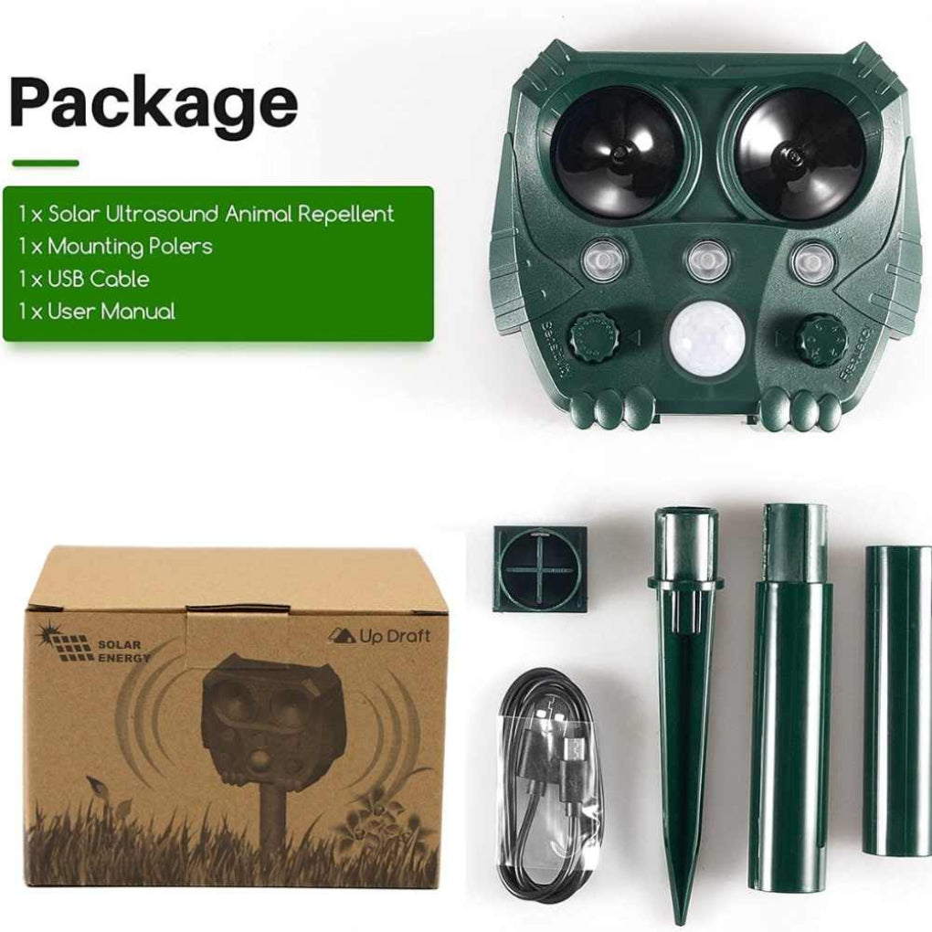 Outdoor Animal Pest Repeller Ultrasonic Device