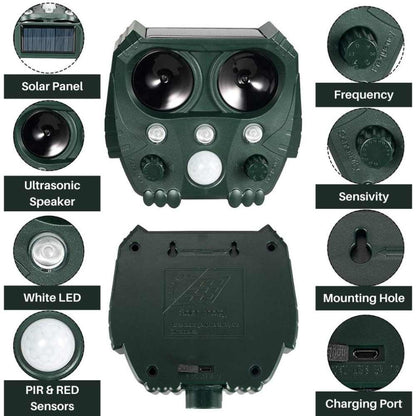 Outdoor Animal Pest Repeller Ultrasonic Device
