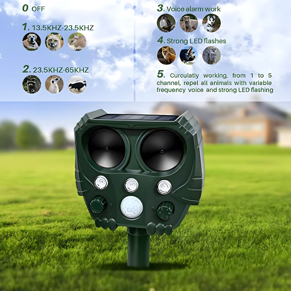 Outdoor Animal Pest Repellent Device