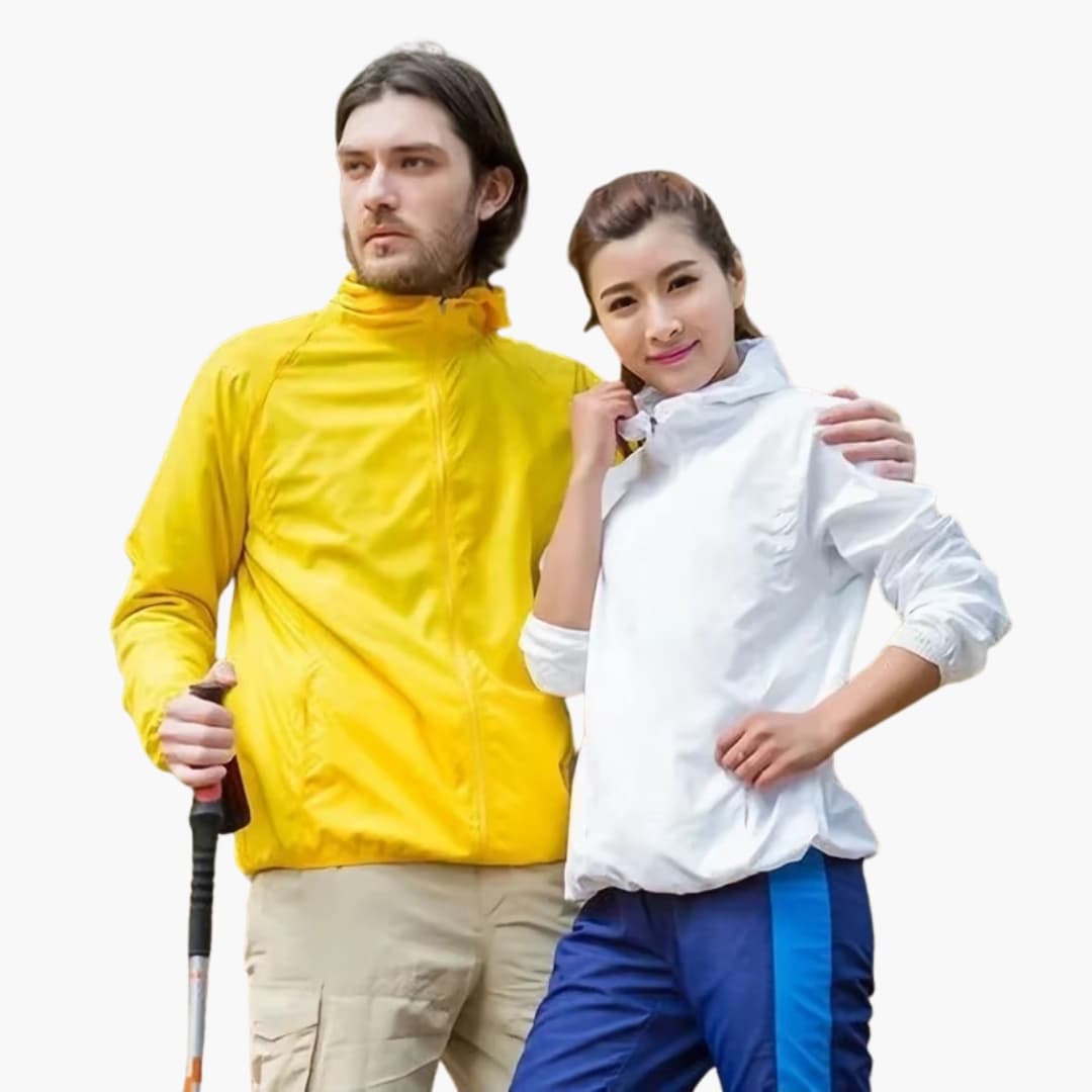 Waterproof Mens Womens Parka Coat with Hood Zip