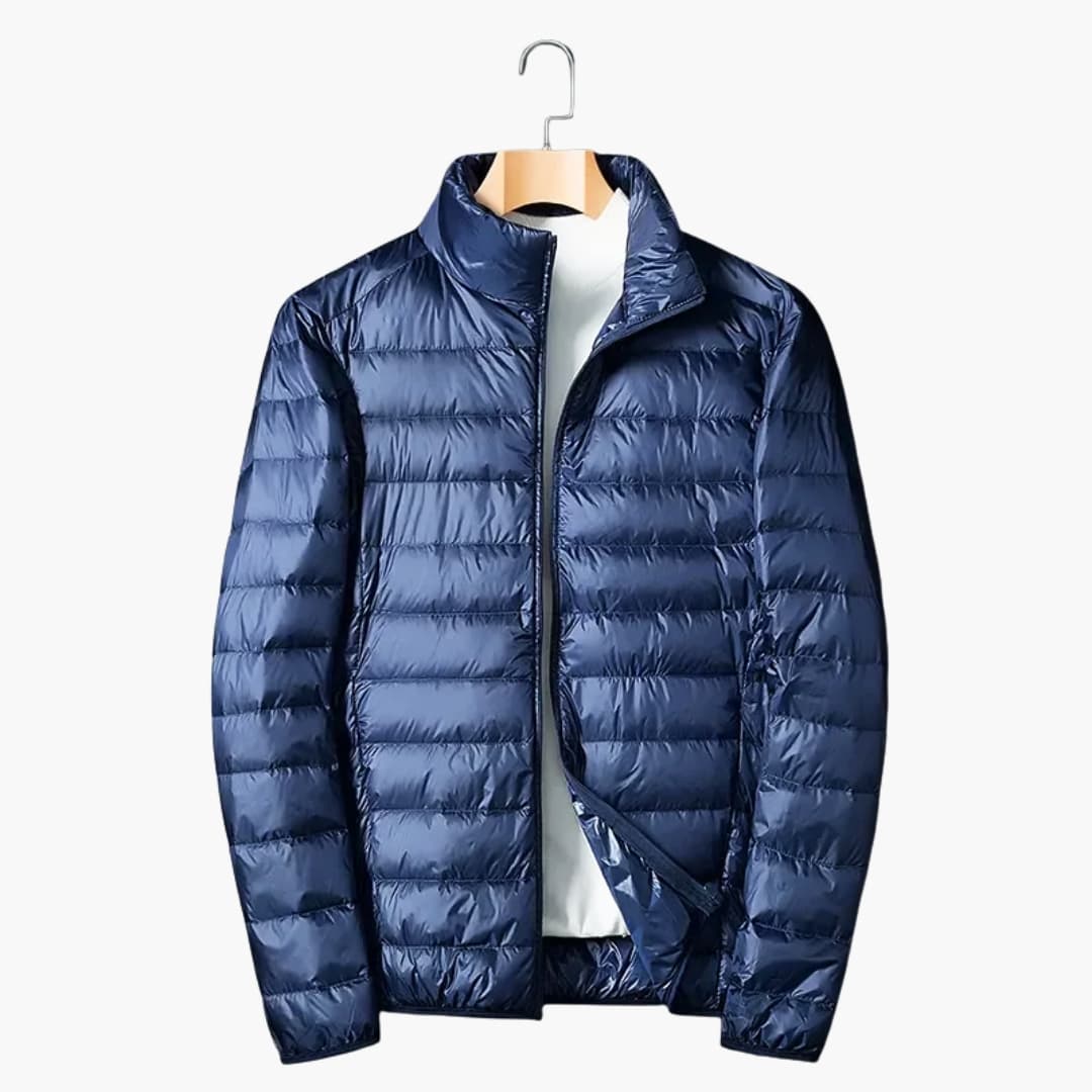 Waterproof Padded Jacket with High Collar