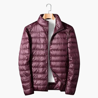 Waterproof Padded Jacket with High Collar