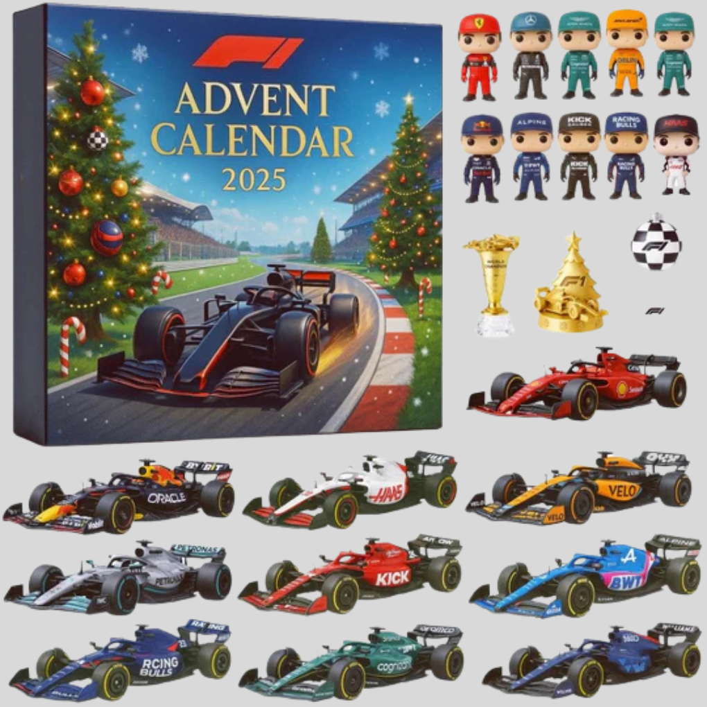F1 Motor Racing Legends Countdown Calendar - Olytrend