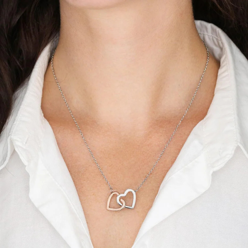 Lovely Double Heart Chain Necklace