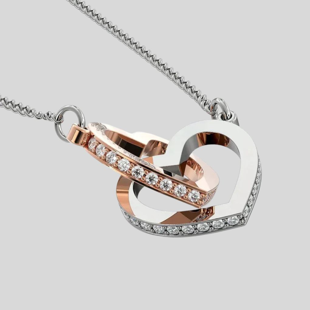 Lovely Double Heart Chain Necklace