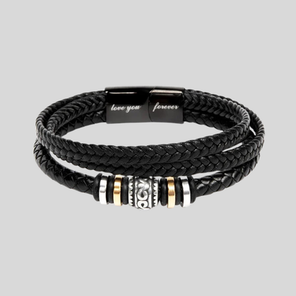 Stylish Men's Leather Bracelet - Olytrend