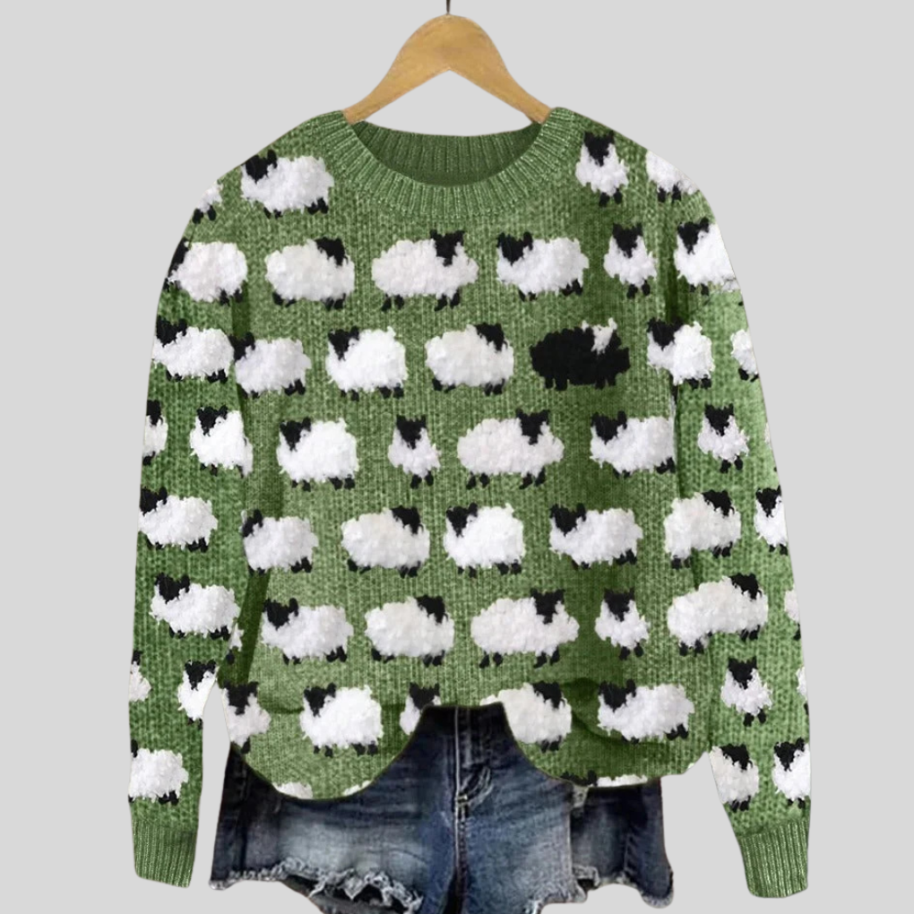 Fun Christmas Crew Neck Sweater