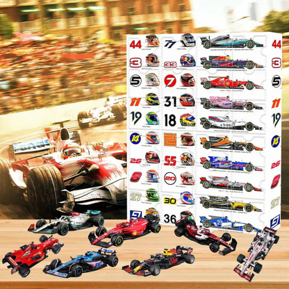 Racing Car Christmas Countdown Calendar - Olytrend