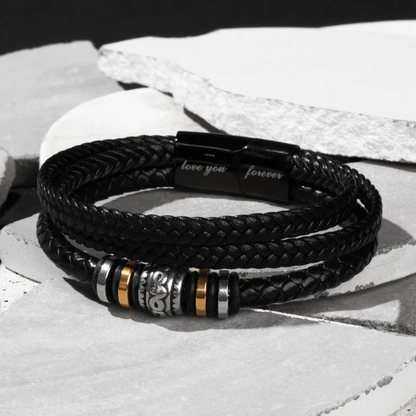 Leather Wristband for Guys