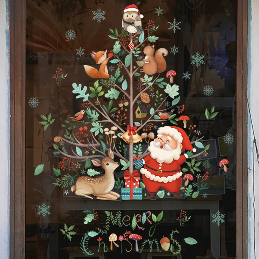 Festive Holiday Window Clings - Olytrend