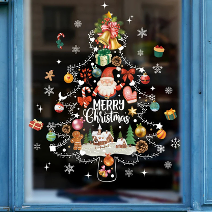 Festive Holiday Window Clings
