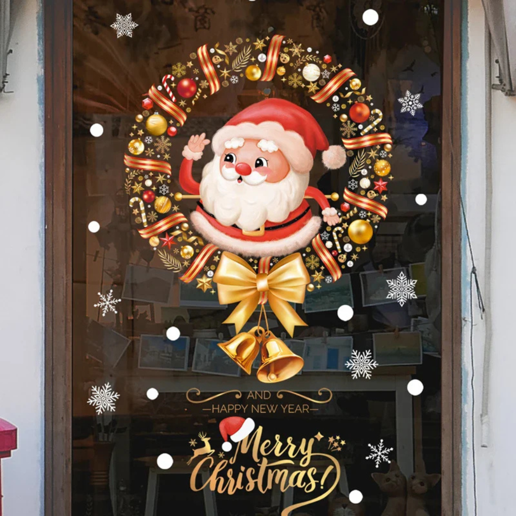 Festive Holiday Window Clings