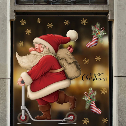 Festive Holiday Window Clings