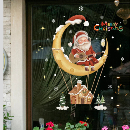 Festive Holiday Window Clings
