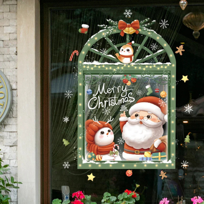 Festive Holiday Window Clings
