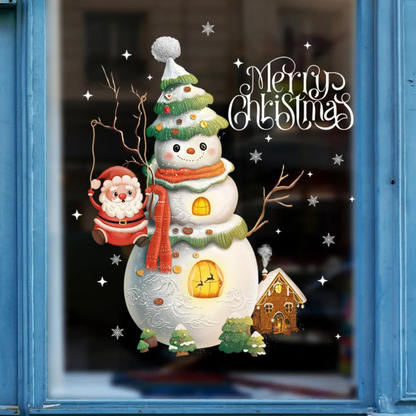 Festive Holiday Window Clings