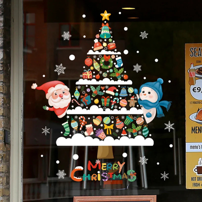 Festive Holiday Window Clings
