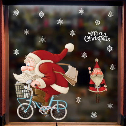 Festive Holiday Window Clings