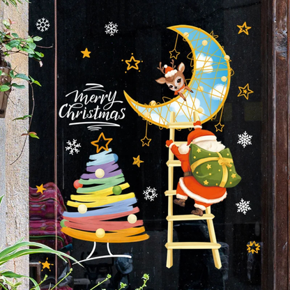 Festive Holiday Window Clings