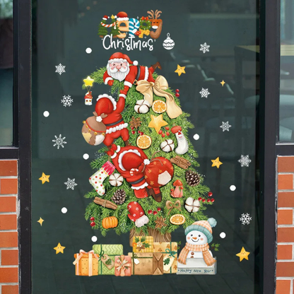 Festive Holiday Window Clings