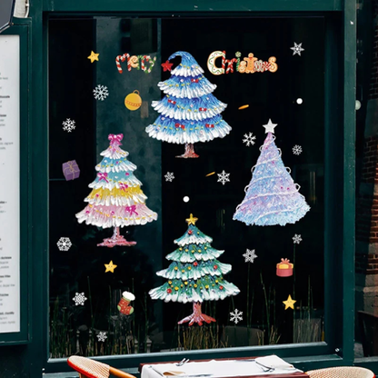 Festive Holiday Window Clings