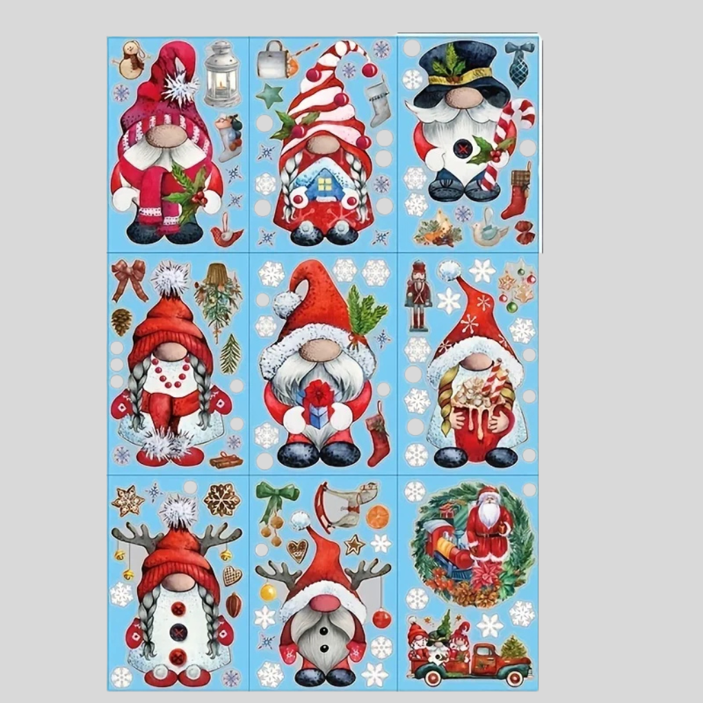Large Christmas Window Cling Stickers - Olytrend