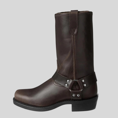 Rugged Cowboy Leather Boots
