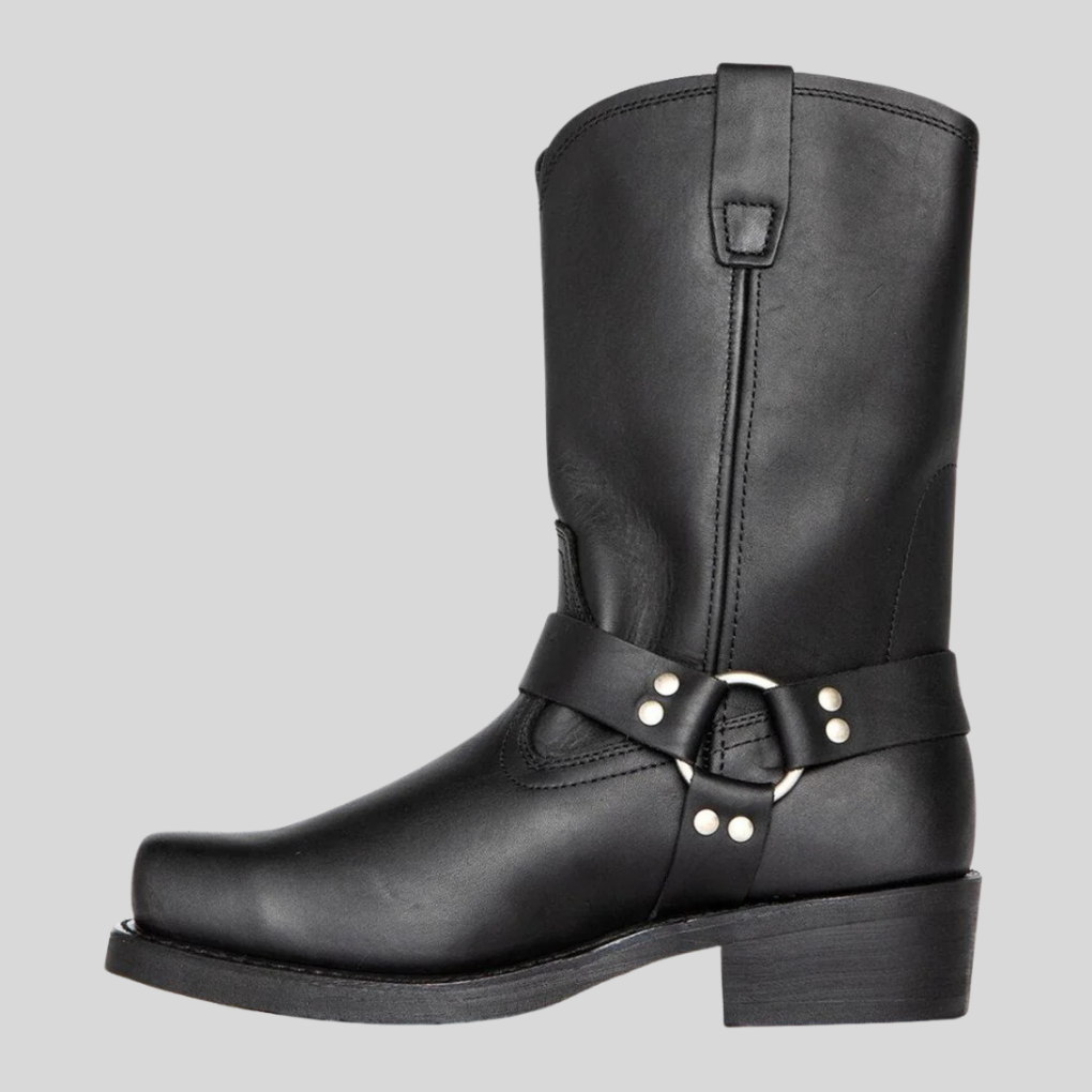 Rugged Cowboy Leather Boots