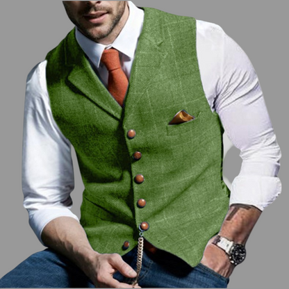Traditional Slim Fit Waistcoat with Buttons