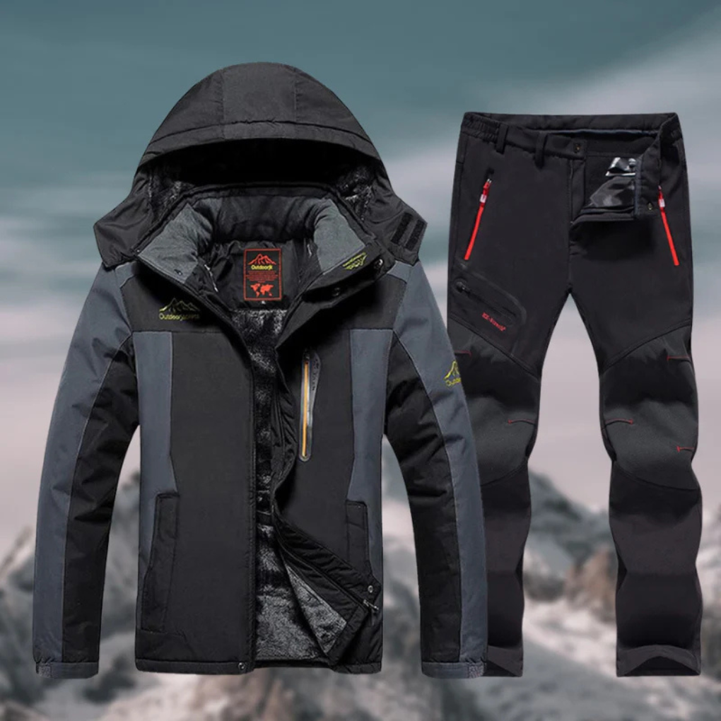 Waterproof Men's Snow Ski Jacket Set - Olytrend