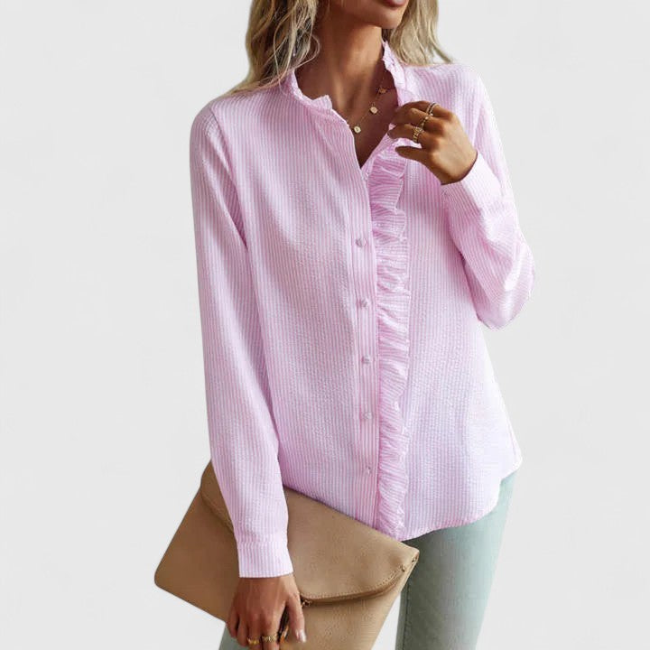 Elegant Classic Long Sleeve Top - Olytrend