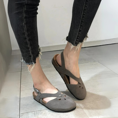 Classic Comfortable Slingback Heeled Sandals