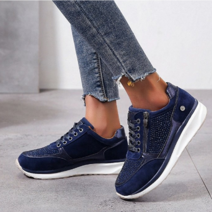 Glamorous Women's Glittery High Top Sneakers