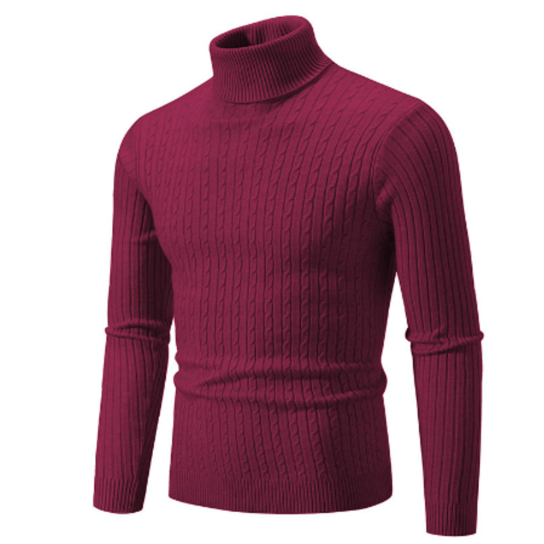 Men's Slim Fit Wool Crew Neck Sweater - Nocini