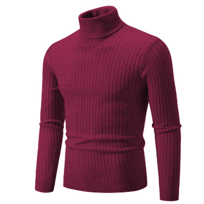 Men's Slim Fit Wool Crew Neck Sweater - Nocini