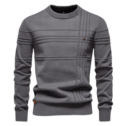 Classic Plaid Crew Neck Sweater