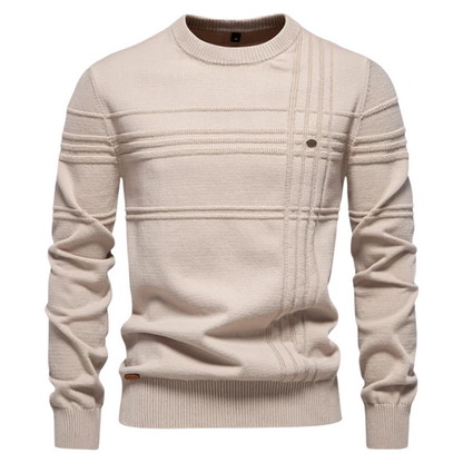Classic Plaid Crew Neck Sweater