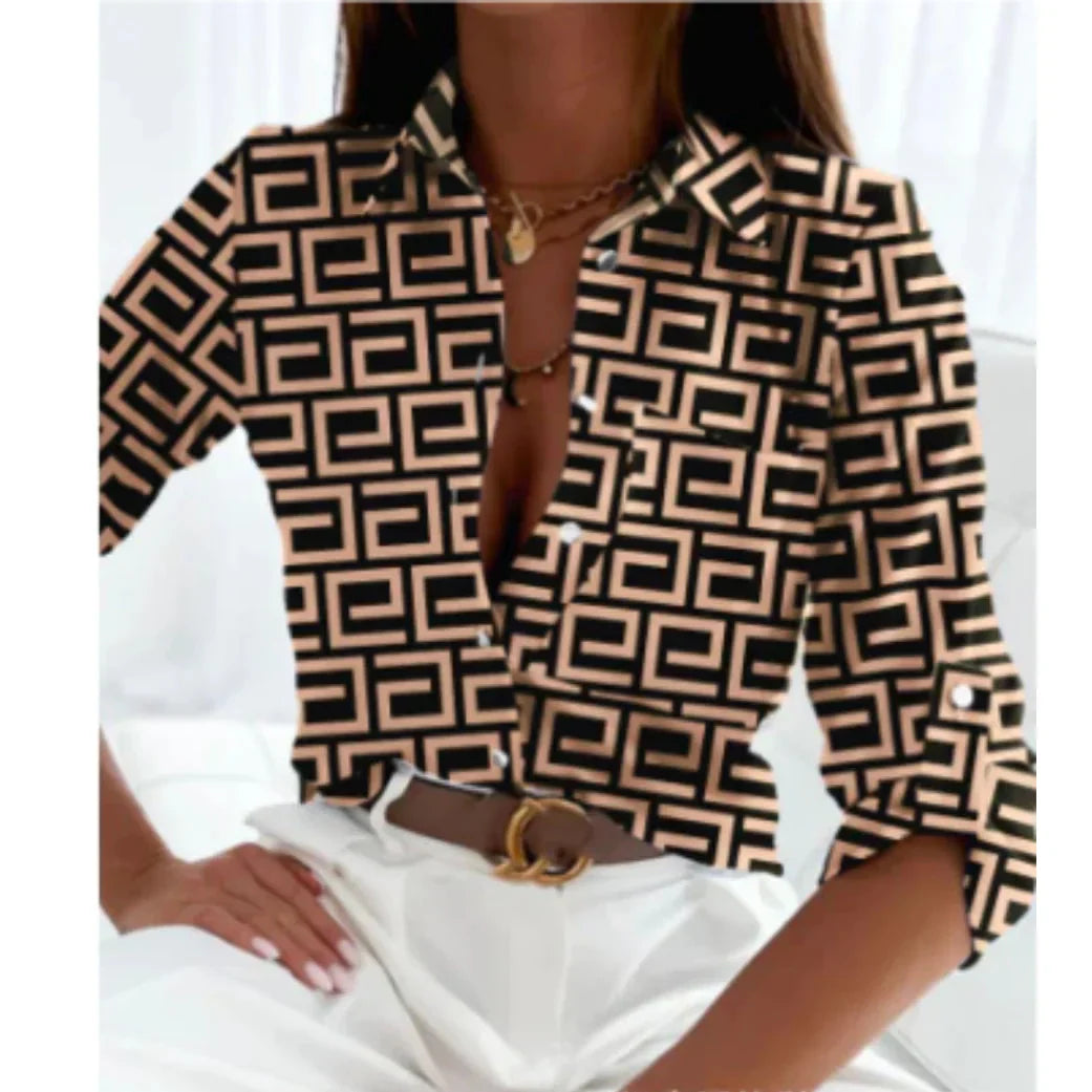 Colorful Ombre Blouse for Women - Olytrend
