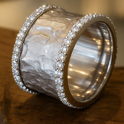 Classic Sparkle Zirconia Silver Ring