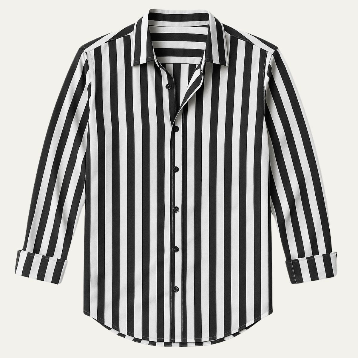 Classic Striped Linen Dress Shirt